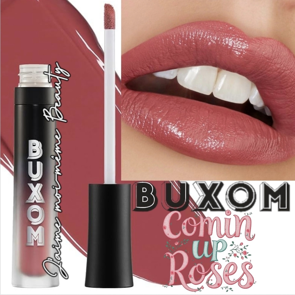 Buxom Full on Plumping Comin Up Roses Matte Lip Cream Liquid Lipstick Rose Pink